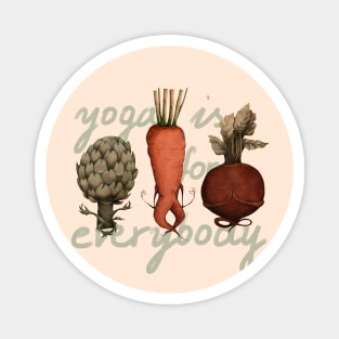 vegetables yoga Magnet